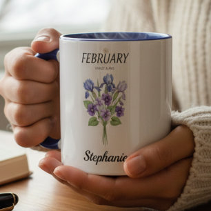 Februar-Geburtsblume Naturliebhaber Whimsical Tasse
