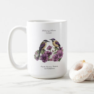 Februar Geburtsmonat Blume Personalisiert Geburtst Kaffeetasse