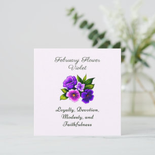 Februar Geburtsmonat Blume Violet Delicate