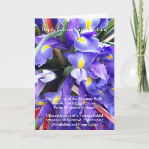 Februar Geburtstag Karte