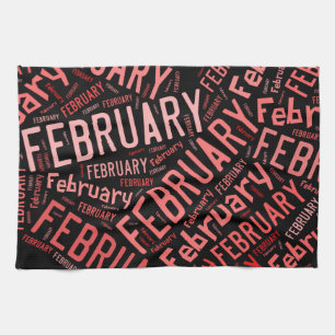 Februar Heart Handtuch