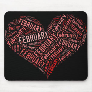 Februar Heart Mousepad