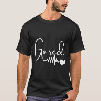 Februar Herzgesundheitsmonat Amerikanische Herzges T-Shirt