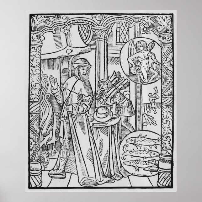 Februar, Innenbereich, Aquarius Poster (Vorne)