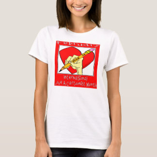 Februar: Internationale Liebe ein Karikaturisten-T T-Shirt