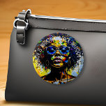 Februar ist der Monat der schwarzen Nationalgeschi Button<br><div class="desc">Der Februar ist der Monat des National Black History Button.</div>