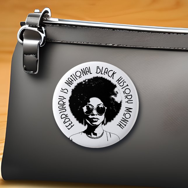 Februar ist der Monat der schwarzen Nationalgeschi Button (Von Creator hochgeladen)