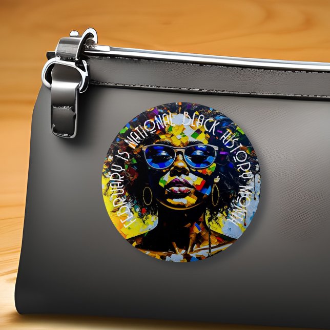 Februar ist der Monat der schwarzen Nationalgeschi Button (Von Creator hochgeladen)