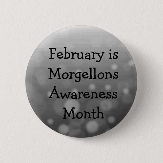 Februar ist der Morgellons-Aufklärungsmonat Button (Vorderseite)