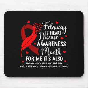 Februar Ist Monat Der Herzkrankheiten-Wahrnehmung Mousepad