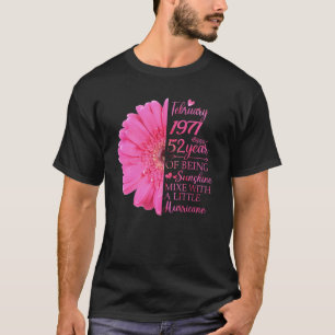 Februar Mädchen 1971 52 Jahre alt 52. Geburtstag T-Shirt