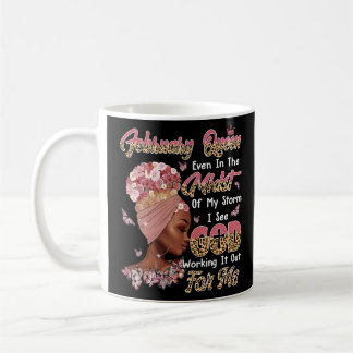 Februar Queen Black Women Birthday erarbeiten Sie Kaffeetasse