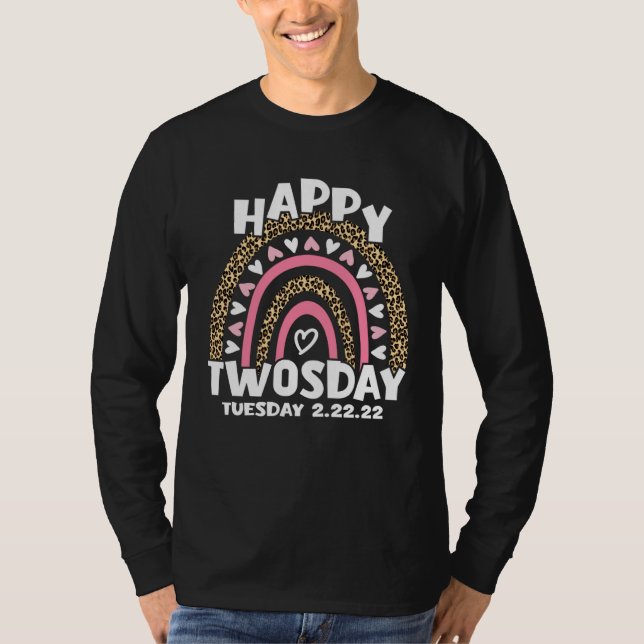 February 22nd 2022 2 22 22 Happy Twosday Tuesday 2 T-Shirt (Vorderseite)