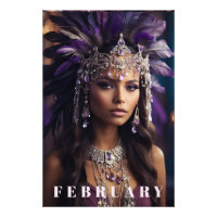 *~* FEBRUARY Headdress Boho AP53 AMETHYST