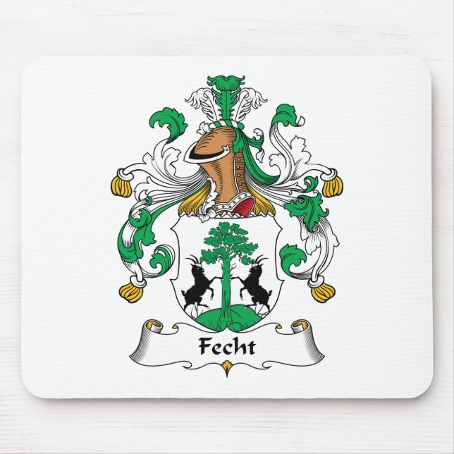 Fecht Familienwappen Mousepad (Vorne)