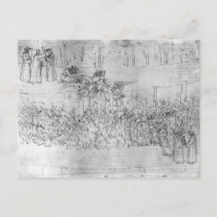 Fechtbrief von Dante von 'Die göttliche Komödie' Postkarte