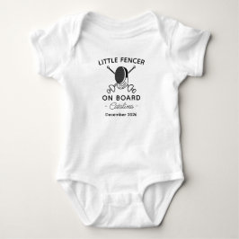 Fechten Baby Shower Kleiner Fechter an Bord Fechte Strampler