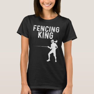 Fechten für Männer Papa Fechter Schwert Sport T-Shirt