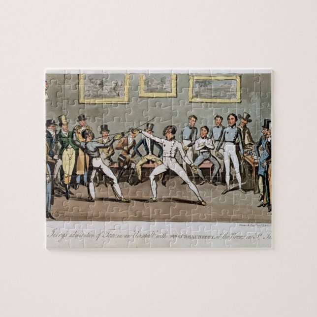 Fechten: Jerrys Bewunderung von Tom in einem Puzzle (Horizontal)