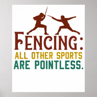 Fechten Wie ich meinen Standpunkt rüberbringe Lust Poster