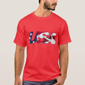 Fechtende USA - rotes Shirt