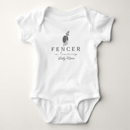 Fechter Baby - Fechter in Ausbildung - Fechten Strampler