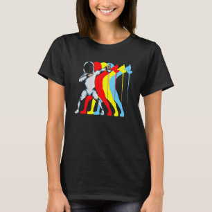 Fechtkunste Dabbing Epee Duel Fecht Fan Fechtkunst T-Shirt