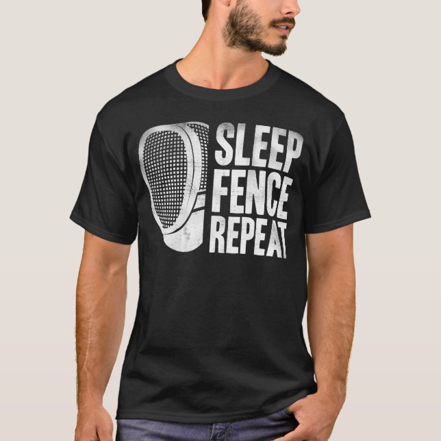 Fechtsport Lustiger Fechter Schwerter Fecht Freund T-Shirt (Vorderseite)