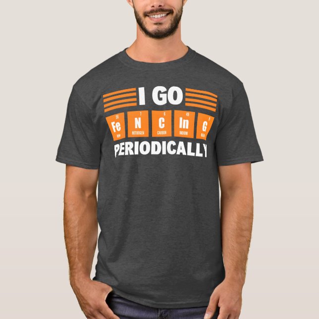 Fechtsport Schwertkämpfer Freund T-Shirt (Vorderseite)