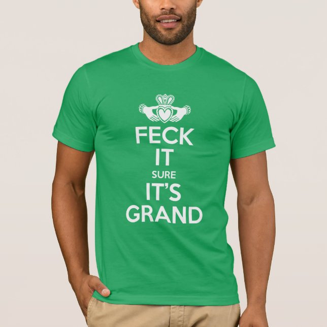 Feck es - Claddagh T-Shirt (Vorderseite)
