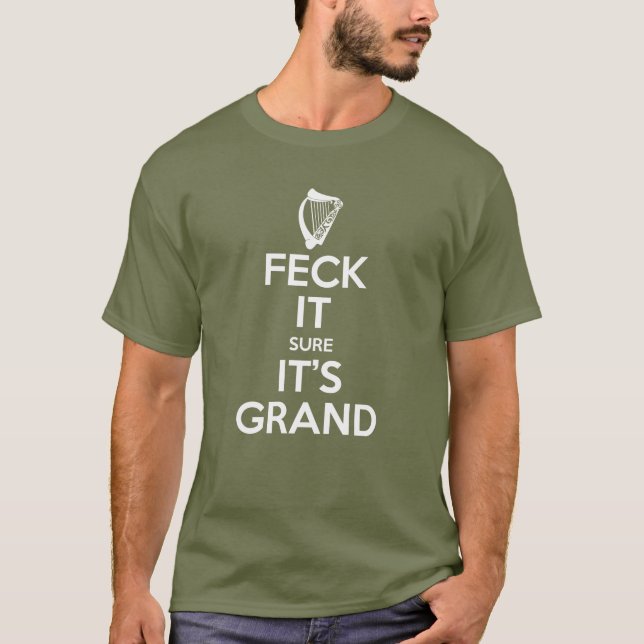 Feck es - Harfe T-Shirt (Vorderseite)