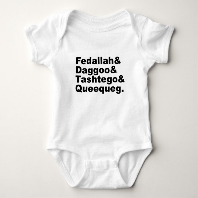 Fedallah Daggoo Tashtego Queeque| Moby Dick Pls Baby Strampler (Vorderseite)