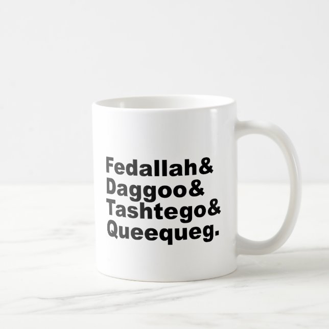 Fedallah Daggoo Tashtego Queequeg | Moby Dick Tasse (Rechts)