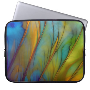 Feder Abstrakt KI-Kunst Laptopschutzhülle