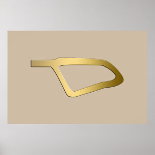 Feder des Maat Ägyptersymbols Poster