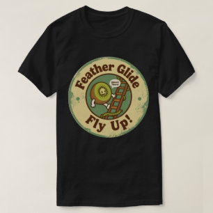 Feder-Gleitflug-Kiwi-Kletter-Spaß T-Shirt