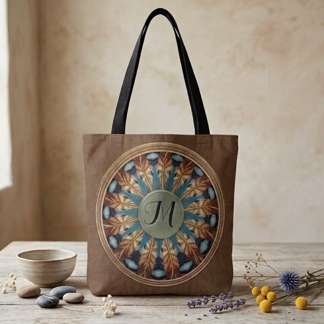 Feder-Mandala-Tasche (Von Creator hochgeladen)
