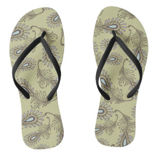 Feder-Muster Flip Flops