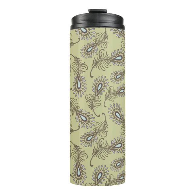 Feder-Muster Thermosbecher (Vorderseite)