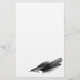 Feder-Schwarzes Briefpapier