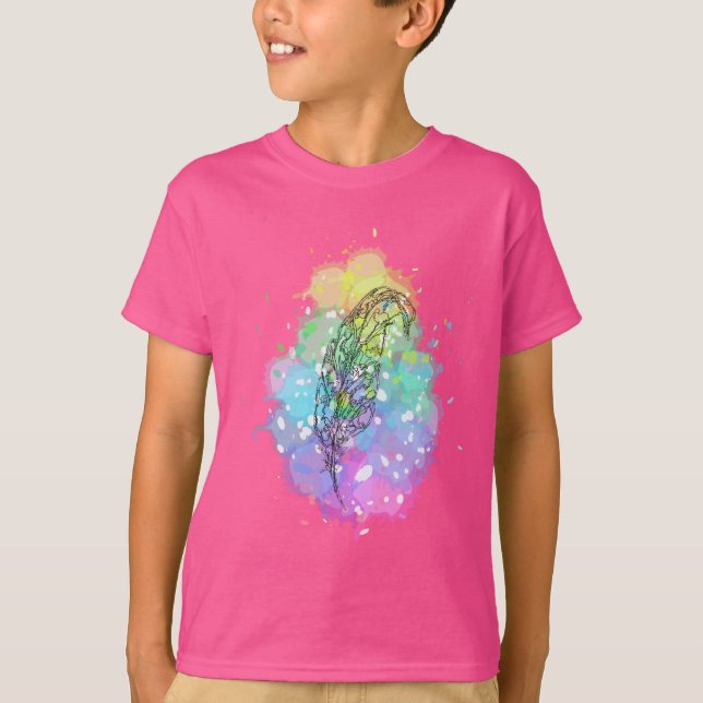 Feder-T - Shirt (Vorderseite)