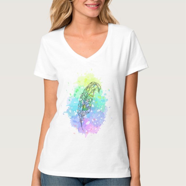 Feder-T - Shirt (Vorderseite)