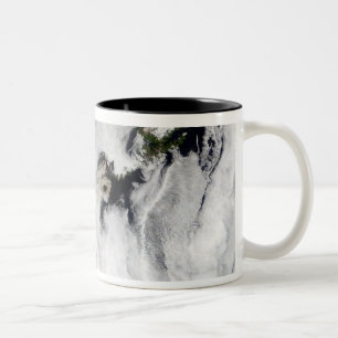 Feder von Okmok Vulkan, Aleuten Zweifarbige Tasse