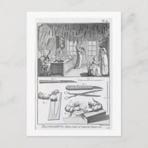 Federarbeiter und ihre Werkzeuge aus dem 'Encyclo Postkarte