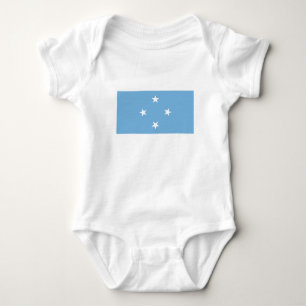 Federated Staaten of Micronesia Flag Baby Strampler