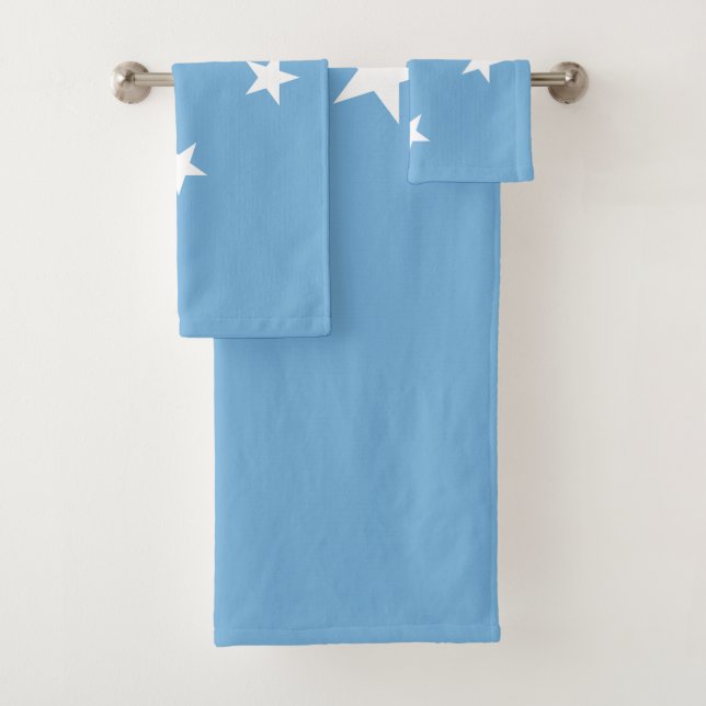 Federated Staaten of Micronesia Flag Badhandtuch Set (Insitu)