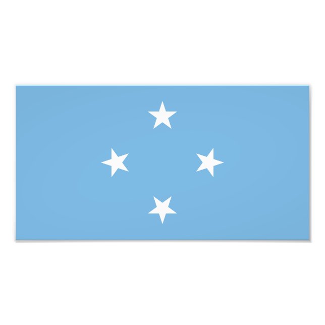 Federated Staaten of Micronesia Flag Fotodruck (Vorne)