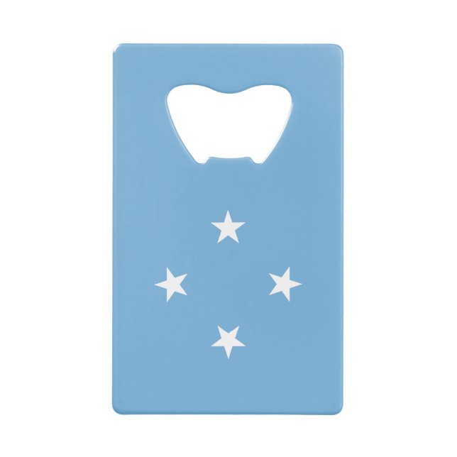 Federated Staaten of Micronesia Flag Geldbeutel Flaschenöffner (Vorderseite)