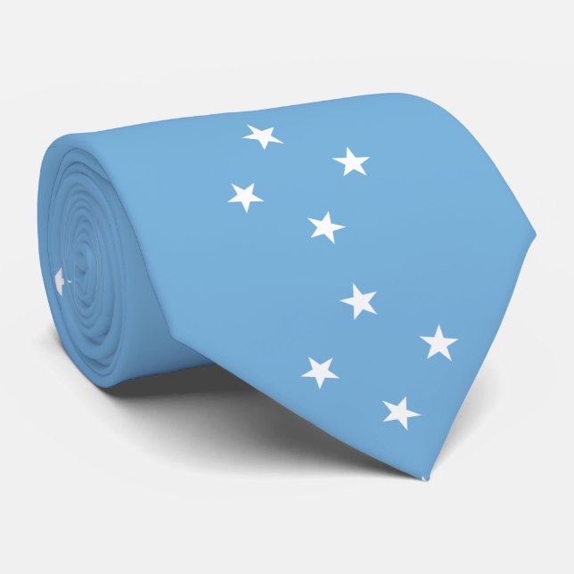 Federated Staaten of Micronesia Flag Krawatte (Gerollt)