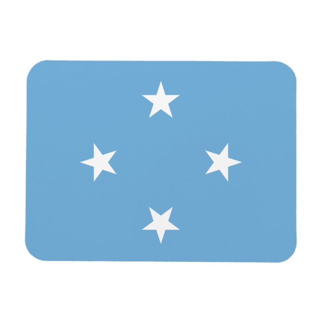 Federated Staaten of Micronesia Flag Magnet (Horizontal)